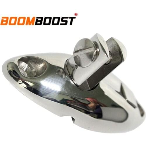 With Rubber Top Swivel Mount Grade 360 Degree Silver 316 Stainless Steel For Boat Ship Marine Yacht RV Bimini Deck Hinge