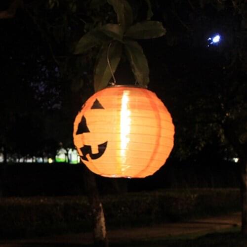 Solar Lantern Halloween Pumpkin Lantern Ghost Festival Supplies Venue Layout Props Garden Decoration Lights Solar Lamp Garden