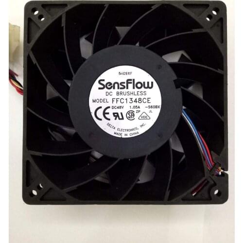 SensFlow 12738 FFC1348CE 48V 1.05A Special Industrial Fan,Cooling Fan 127X127X38MM 13CM
