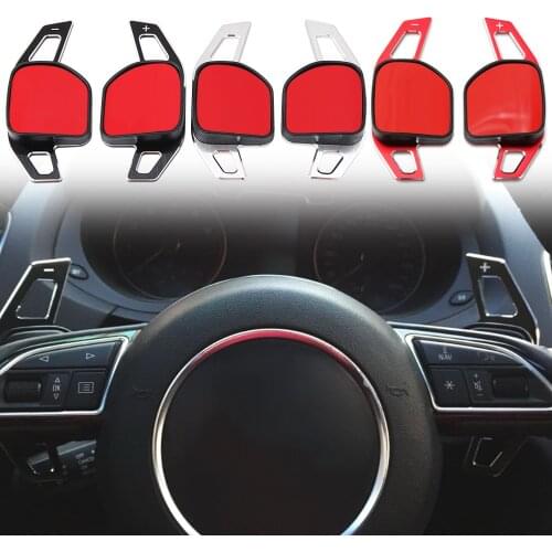 Auto DSG Steering Wheel Gear Shift Paddle Shifter extension For Audi A3 A4 A5 Q3 Q5 TT S3 R8 A6 car accessories