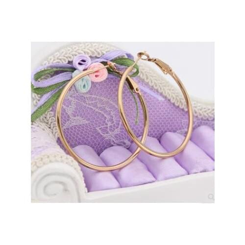 Xxzhj Fashion New Big Creole Earrings Big Circle Smooth Earrings Basketball Brincos Celebrity Brand Buckle Earrings Ladies