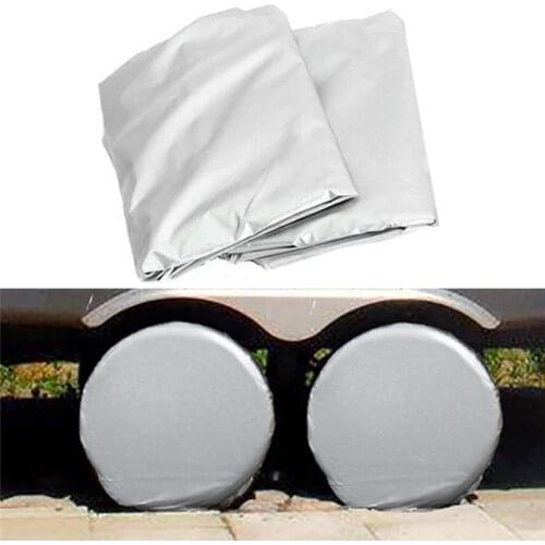 2PCS Car Tire Covers Wheel Protective Cover for Truck Camper Trailer Waterproof