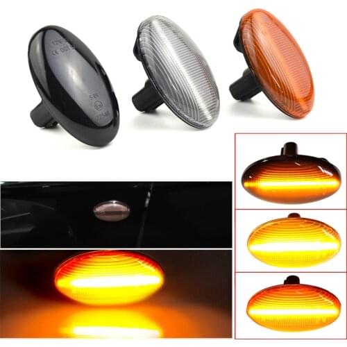 2PCS Dynamic LED Turn Signal Side Marker Light For Subaru Forester Liberty Impreza WRX Sti Sequential Lamp 2000 2003 2005 2007