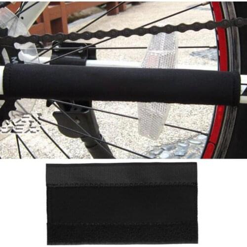 2pcs Black Bicycle Chain Protector Cycling Frame Chain Stay Posted Protector MTB Bike Chain Care Guard Cover