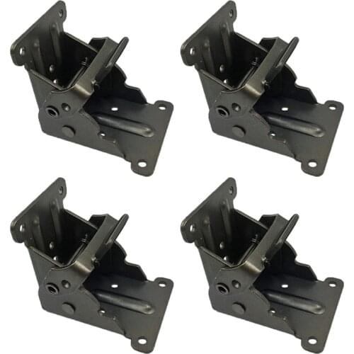4Pcs Collapsible Support Frame Self-Locking Hinge Table Leg Fittings And Gussets - For Folding Legs Folding Workbench Folding De