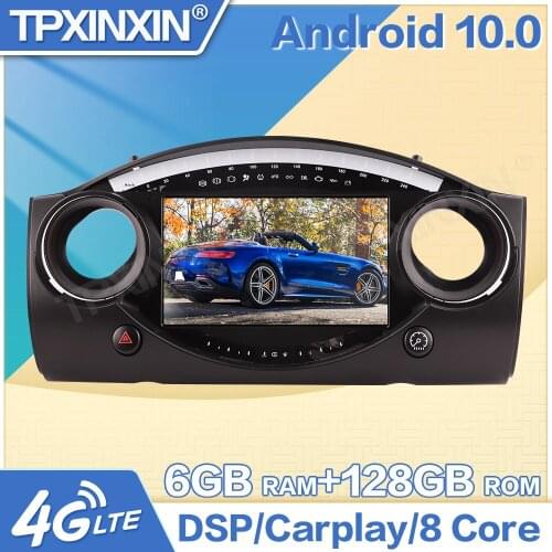 9 inch For BMW Mini Cooper 2004-2006 Android 10.0 Car Multimedia Radio Stereo Car Audio Car GPS Navigation Player Wifi 6+128GB