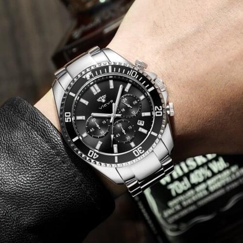 Hot sale watch for men Fashion Business Waterproof Quartz Wrist Watch Men Top Brand Luxury Stainless Steel Sport relogio