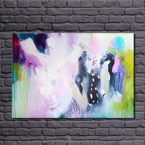 Pure Hand painted Abstract Art 100% Handmade Simple Abstract Oil painting Modern Wall art Picture Paint on Canvas No Frame