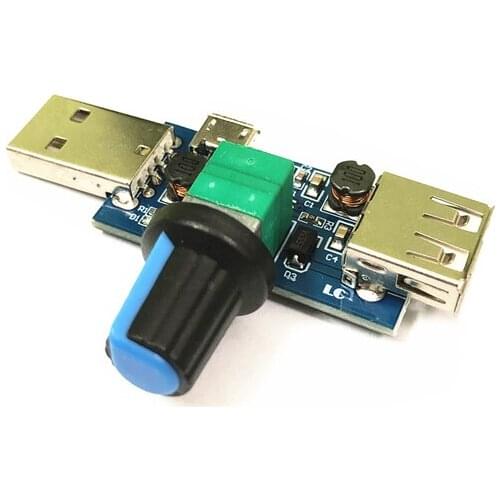 DC 4V-12V 5W XY-FS USB Fan Stepless Governor USB Fan Speed Controller Multi-Gear Auxiliary Cooling Tool