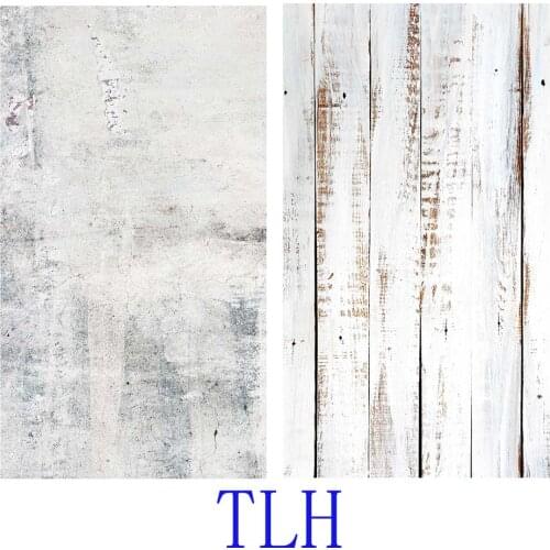 Old White Wall Wood Photo Studio Backgrounds 57x87cm 2sides PVC Cover Waterproof Paper Backdrops Wood Marble Wall Printing