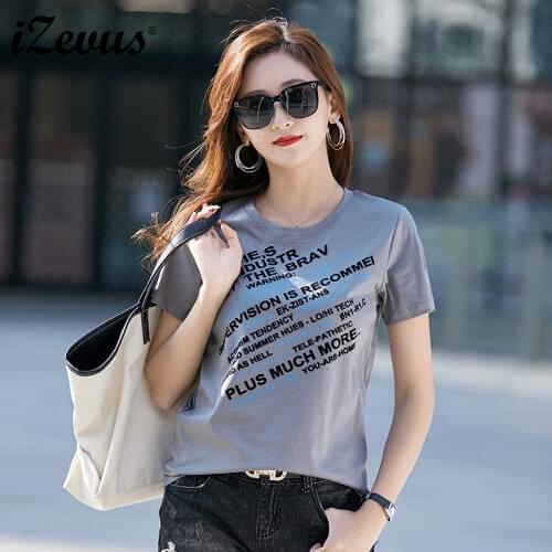 Женские футболки с принтом IZEVUS China At AliExpress