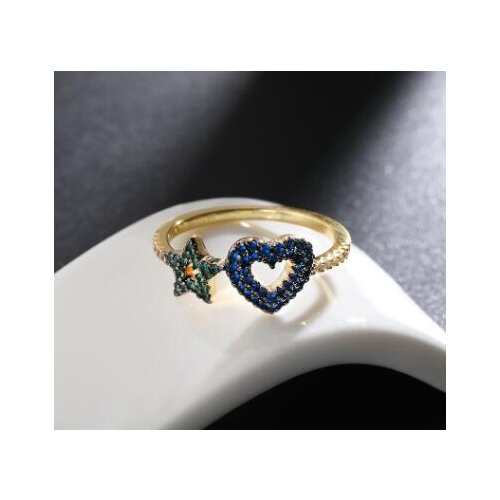 Star heart ring female fashion personality ring design wedding gift