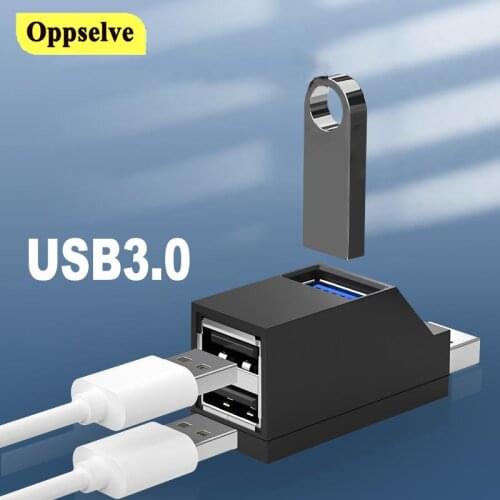 Mini 3 Ports USB 3.0 Hub High Speed Data Transfer Splitter Box Adapter for MacBook PC Laptop Universal Multi-port USB Hub OTG