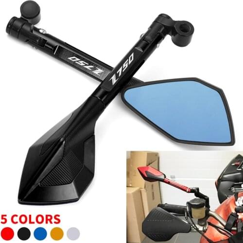 Motorcycle Bluish Reverse Side Mirrors Motorbike Rear view Mirrors For Kawasaki Z750 Z 750 z750 2007-2012 2008 2009 2010 2011