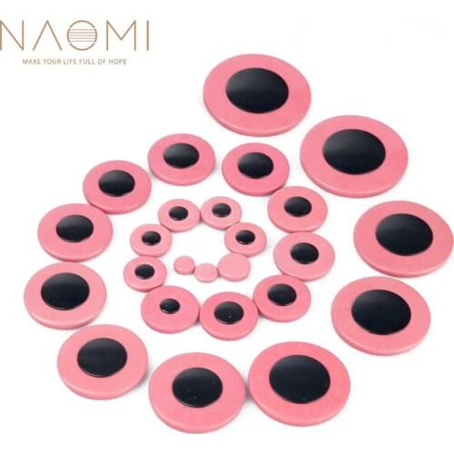 NAOMI 25pcs/1set Saxophone Pads Alto Sax Leather Pads Replacement For Alto Sax Woodwind Parts Accessories
