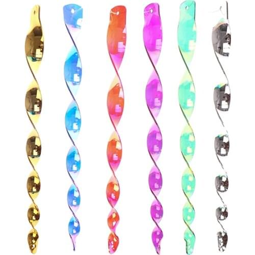 6 Pcs/ set Bird Repeller Delicate Wind Turbine Screw Rod Practical Bird Scaring Device Garden Protection Device