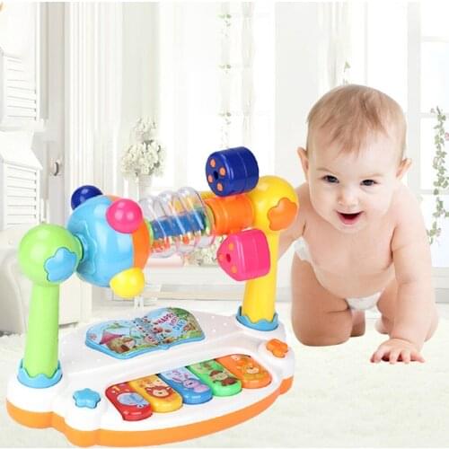 5 Types Farm Animal Sound Kids Piano Music Toy Musical Animals Sounding Keyboard Piano Baby Playing Type Musical Instruments
