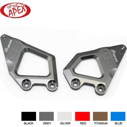 Motorcycle Footrest Foot Pegs Heel Plates Guard Protector For BMW R1200GS LC / R1200GS Adv 2013 2014 2015 2016