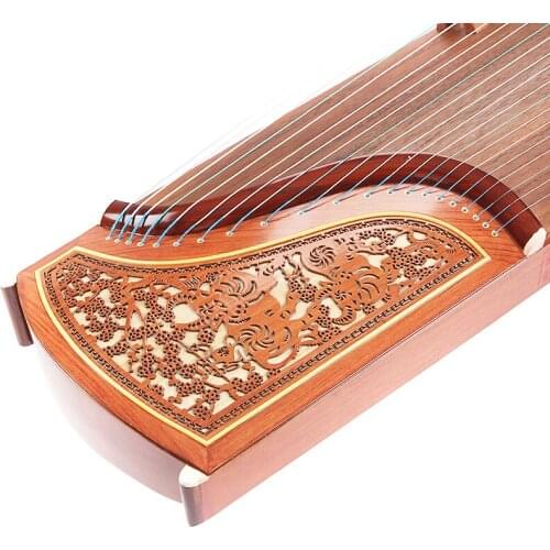 SevenAngel Professional 10 Level Playing Guzheng Yangzhou Musical Instruments Chinese 21 Strings Zither With Full Accessories