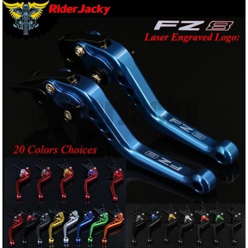 RiderJacky CNC Adjustable 14.7cm Short Brake Clutch Levers For Yamaha FZ8 2011-2015 2012 2013 2014