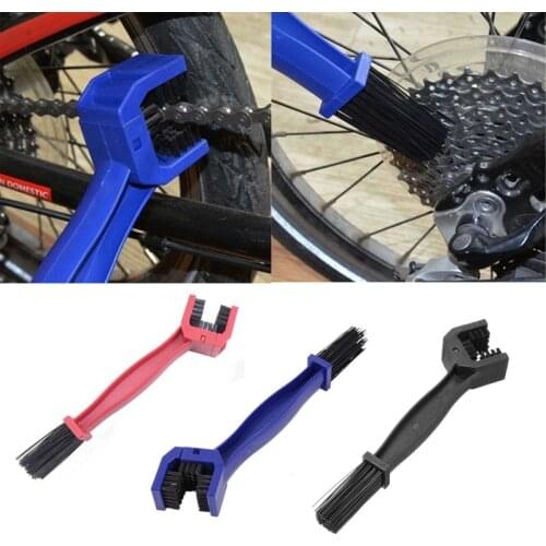 Bicycle chain cleaning brush, motorcycle brush, bicycle cleaning tool