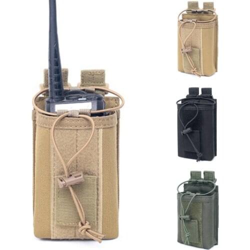 Tactical Walkie Talkie Bag Outdoor Multifunctional Molle Tools Pouch for Army Combat Sports Hunting Camouflage Accessory Bag