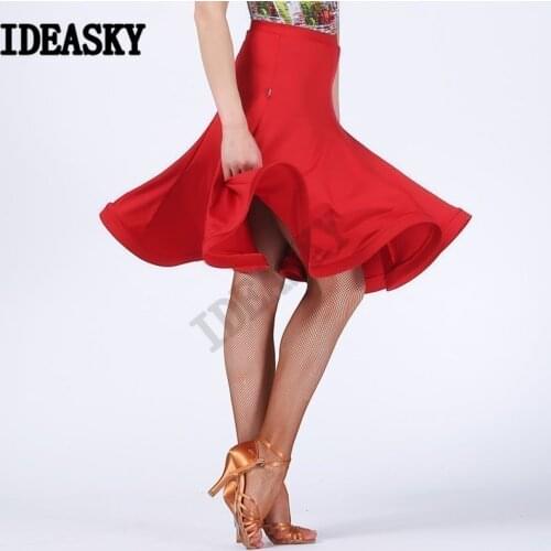 Ballroom Dancer Dancing Female Lady Latin Dress Skirt Adult Costume Women competition Practice wear Cha Cha/Rumba/Samba/Tango