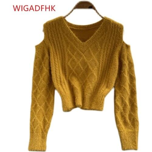 Женские пуловеры с открытыми плечами WIGADFHK China At AliExpress