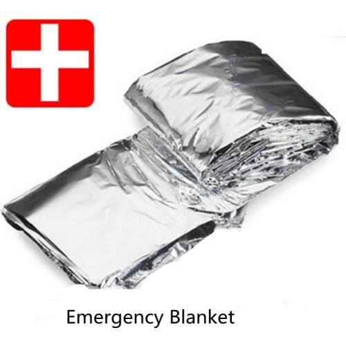 3 Pack Emergency Blanket Thermal Mylar Space Blanket Silver Foil Blanket Survival Blanket Windproof Waterproof Survival Gear