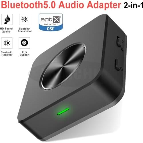 4 IN 1 Bluetooth Transmitter Receiver Wireless Audio Adapter Bluetooth V5.0 Audio TV Optical Fiber Optic Adapter
