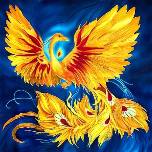 Full Square/Round Drill 5D DIY Diamond Painting "Animal Phoenix" 3D Embroidery Cross Stitch 5D Rhinestone Home Decor Gift