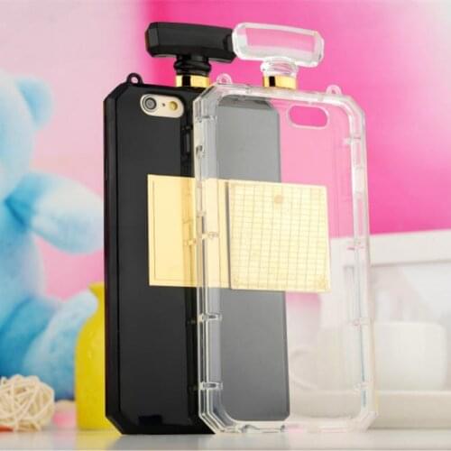 For Samsung Galaxy S4 S5 S6 Edge S7 Edge S7 Phone Case Luxury Perfume Bottle TPU Soft Handbag Phone Back Cover With Chain Fundas