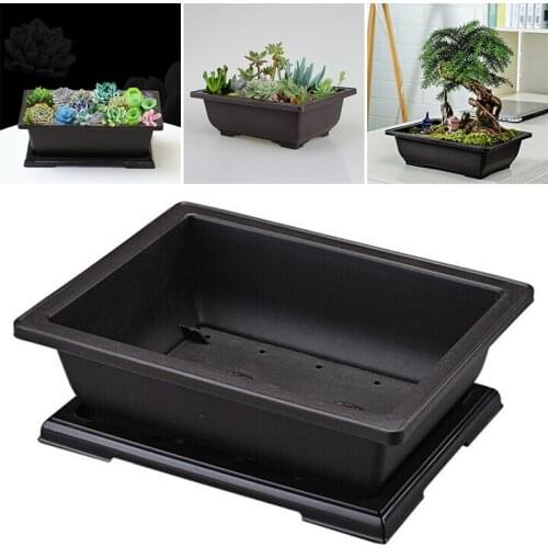 Flower Pot Plastic Rectangle Bonsai Nursery Planter Balcony Garden Container New Arrival Plastic Plant Pot