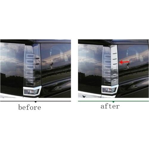 Car Rear Pillar Window Door Plating Decorative Stickers For VOXY 80 2017 YEAR