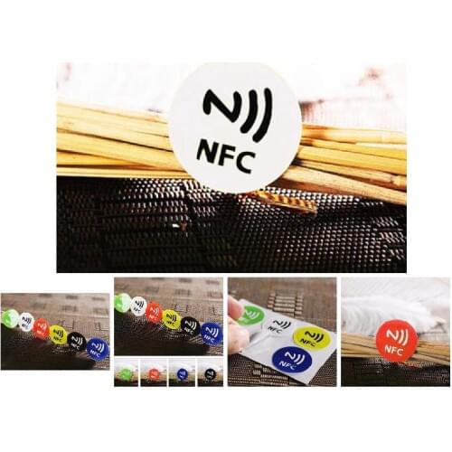 Etmakit Smart NFC Tags Stickers Chip Adhesive 144 Byte 13.56MHZ Durable For Mobile Phone NK-Shopping