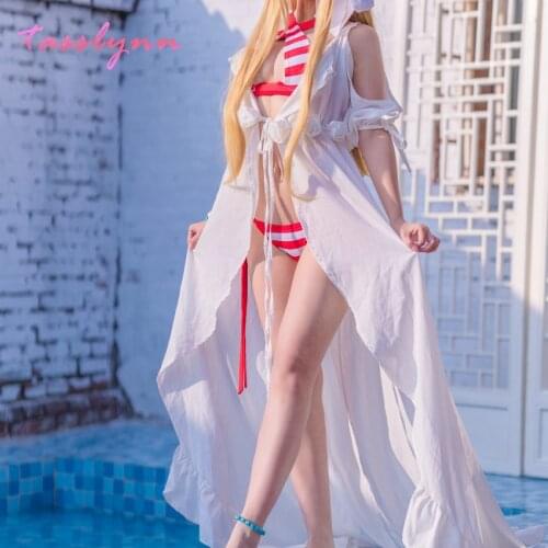 Fate Grand Order Nero Claudius Caesar Augustus Swimsuit Cosplay Costume Bikini Fate/Extra Saber Cosplay Four Piece Suit