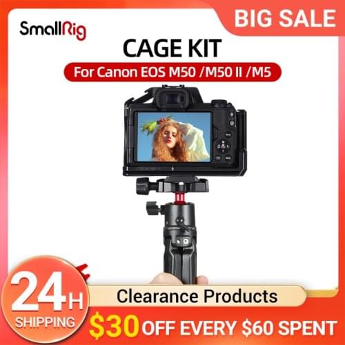 SmallRig Camera Cage Kit With Tabletop Mini Tripod For Canon EOS M50 /M50 II /M5 Kits 3138