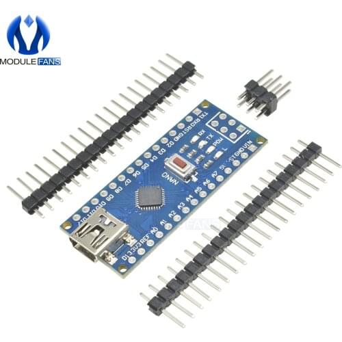 2PCS Nano 3.0 Controller Compatible For arduino Nano CH340 USB Driver Nano V3.0 ATmega328 Board NO CABLE