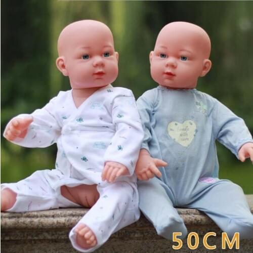 50CM simulation baby rebirth dolls soft / baby bath lovely children early education China girl toys mannequin 1pc B264