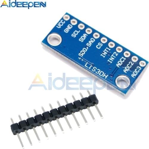 LIS3DH Three Converters Motion Accelerometer Triaxial Acceleration Temperature Sensor Module Development Board Replace ADXL345