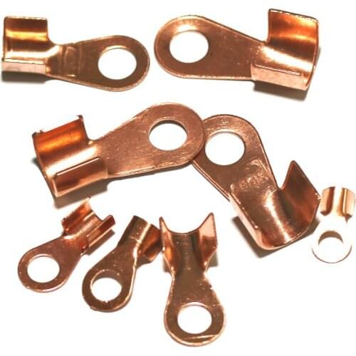 1PC brass car 100A / 400A copper wire ear nose 8 copper joint terminal battery pile head clamp wiring