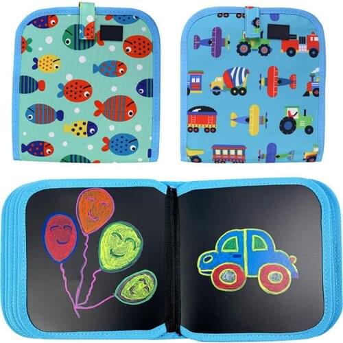 Cartoon Educational Dinosaur Painting Book Double-sided Reusable Drawing Toy Kids Early Cognitive Education Drawing Toy For Gift