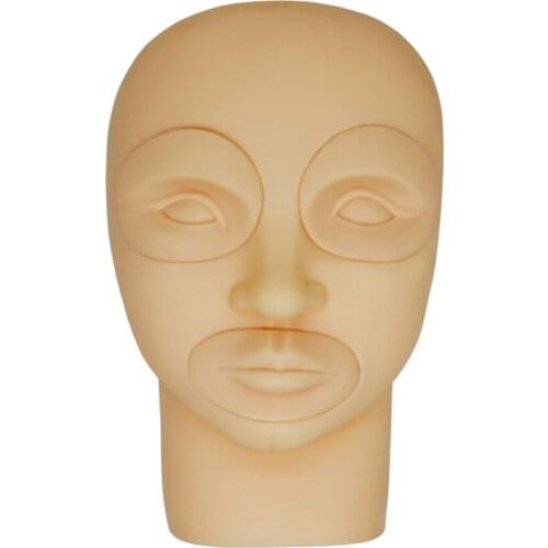 Permanent makeup eyebrow Head with 2pcs Eyes 1pcs Lip tattoo practice skin fake rubber 3D cosmetic manual