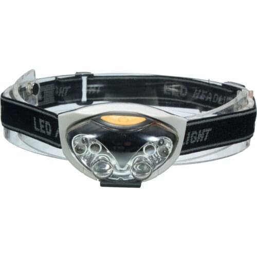 New 3 Modes Bright 6 LED Mini Plastic Headlights For Outdoor Camping Fishing Lights Cat Eyes Head Lamp Light Torch Headlamp