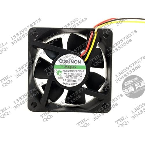 Original KDE2406PHV3-A 6015 24V 0.7W inverter cooling fan