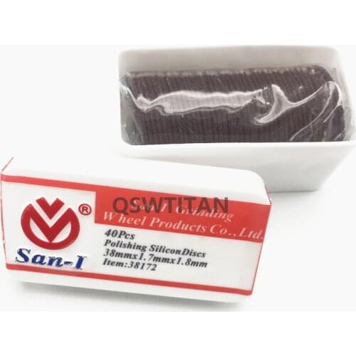 Dental Lab Materials Polishing Silicon Discs For Metal Partials 38mm*1.7mm*1.8mm,San-1