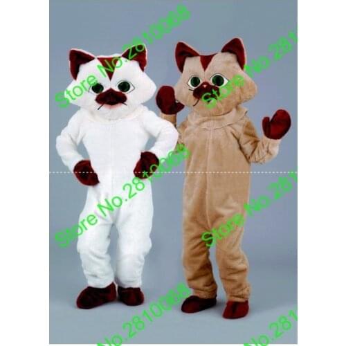 Can be washed with water EVA Material Helmet Brown white cat Mascot Costumes Cartoon Apparel Birthday party cosplay 171