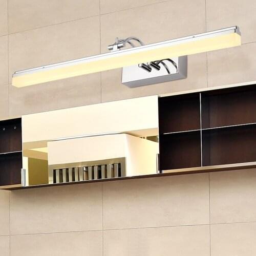 Modern fashion stainless steel led mirror headlight wall lamp mirror cabinet lamp bedroom makeup lamp bathroom light LU630 ZL75