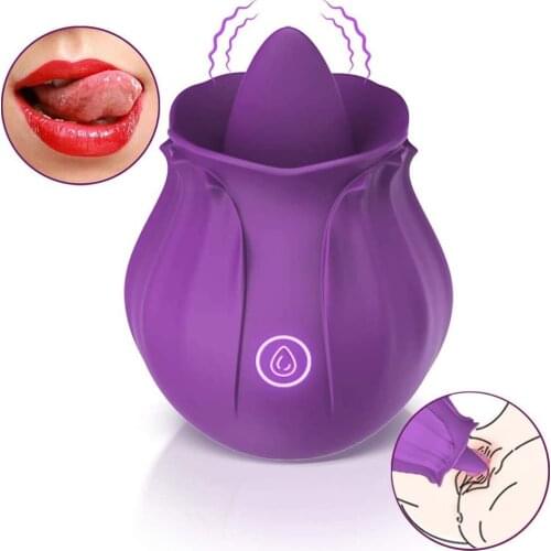Tongue Licking Vibrators Rose Vibrators G-point Massager Mini Vibrators For Clitoris Stimulator Nipple Sex Toy For Couple