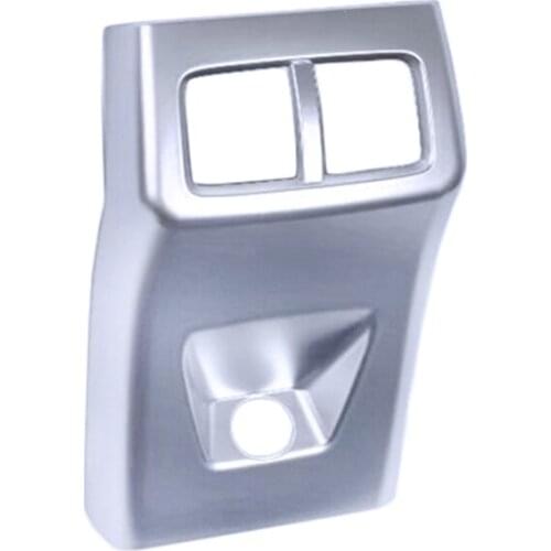 High quality Interior ABS Chrome Rear Air Vent Outlet Cover Trim For Hyundai ix35 2018 2019 Car sticking